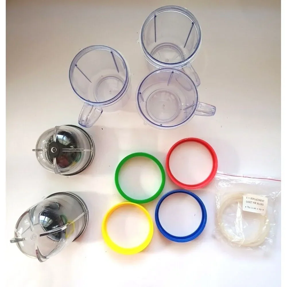 Magic Bullet Blend MB1001C Replacement Cups Mugs Gaskets